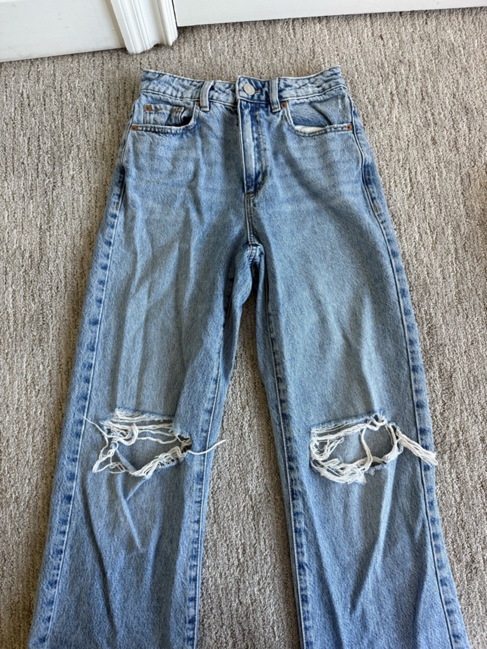 Garage Light Blue Distressed Women’s Jeans